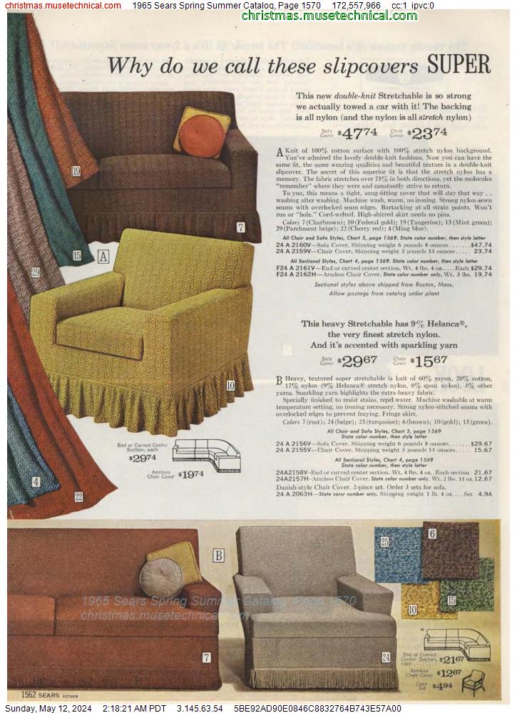 1965 Sears Spring Summer Catalog, Page 1570