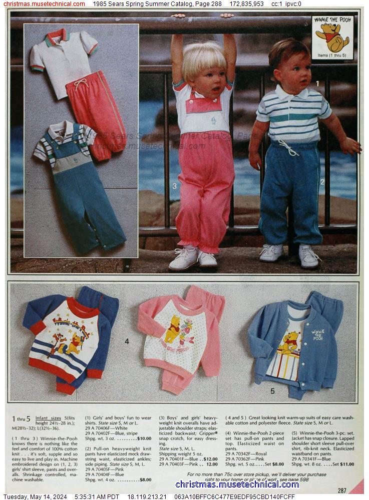 1985 Sears Spring Summer Catalog, Page 288
