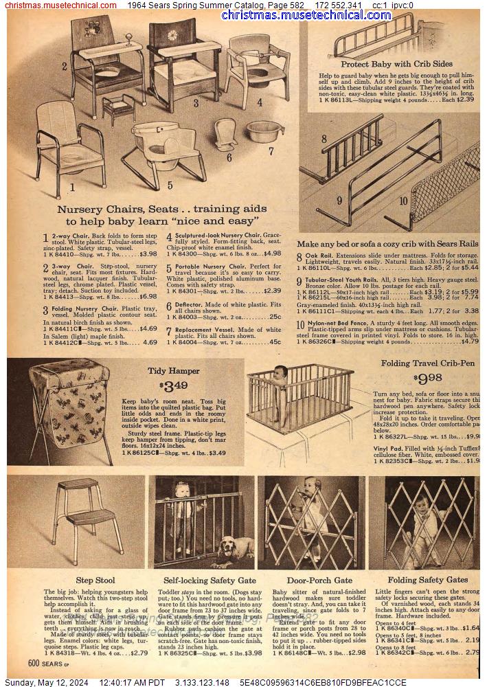 1964 Sears Spring Summer Catalog, Page 582