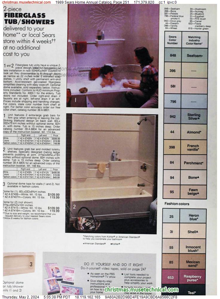 1989 Sears Home Annual Catalog, Page 251