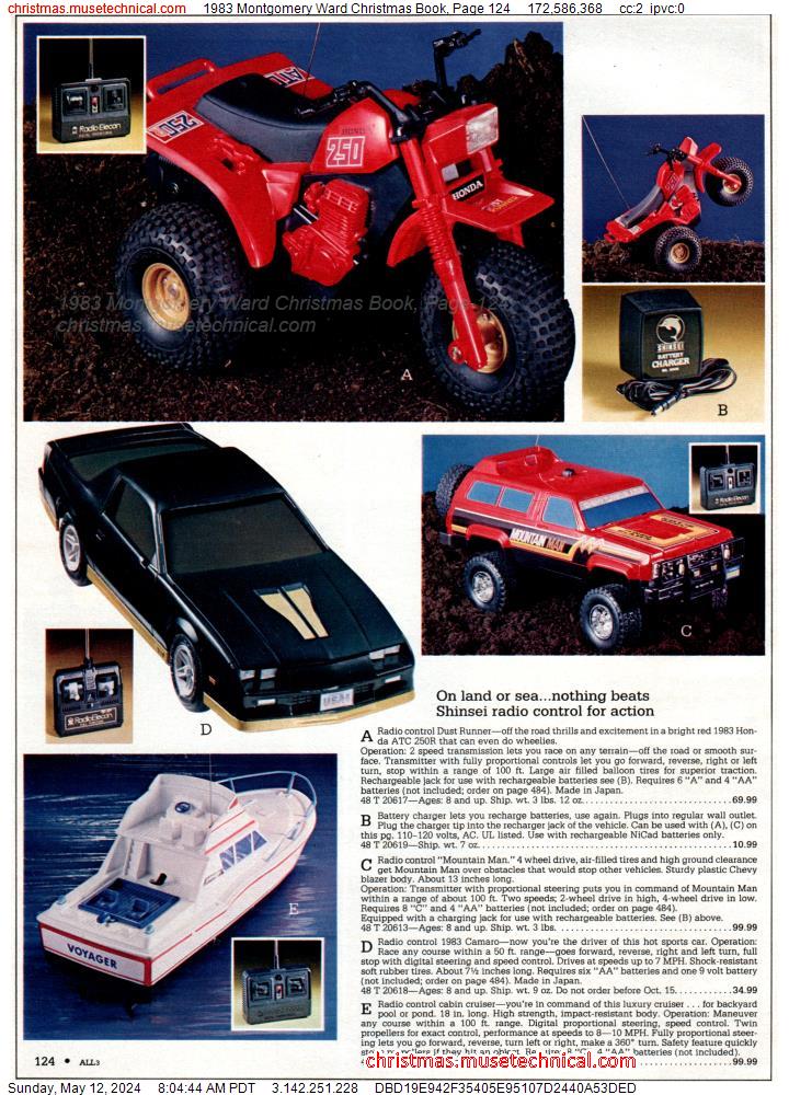 1983 Montgomery Ward Christmas Book, Page 124