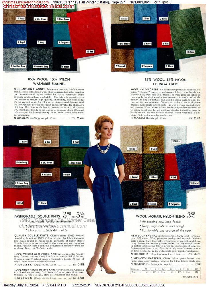 1963 JCPenney Fall Winter Catalog, Page 271
