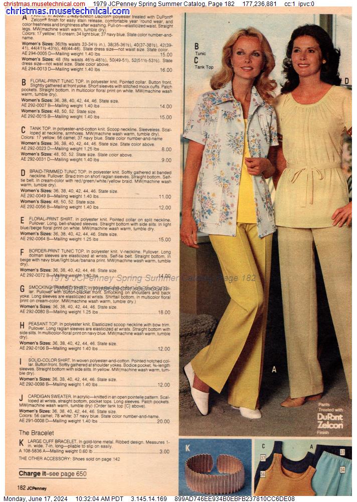 1979 JCPenney Spring Summer Catalog, Page 182