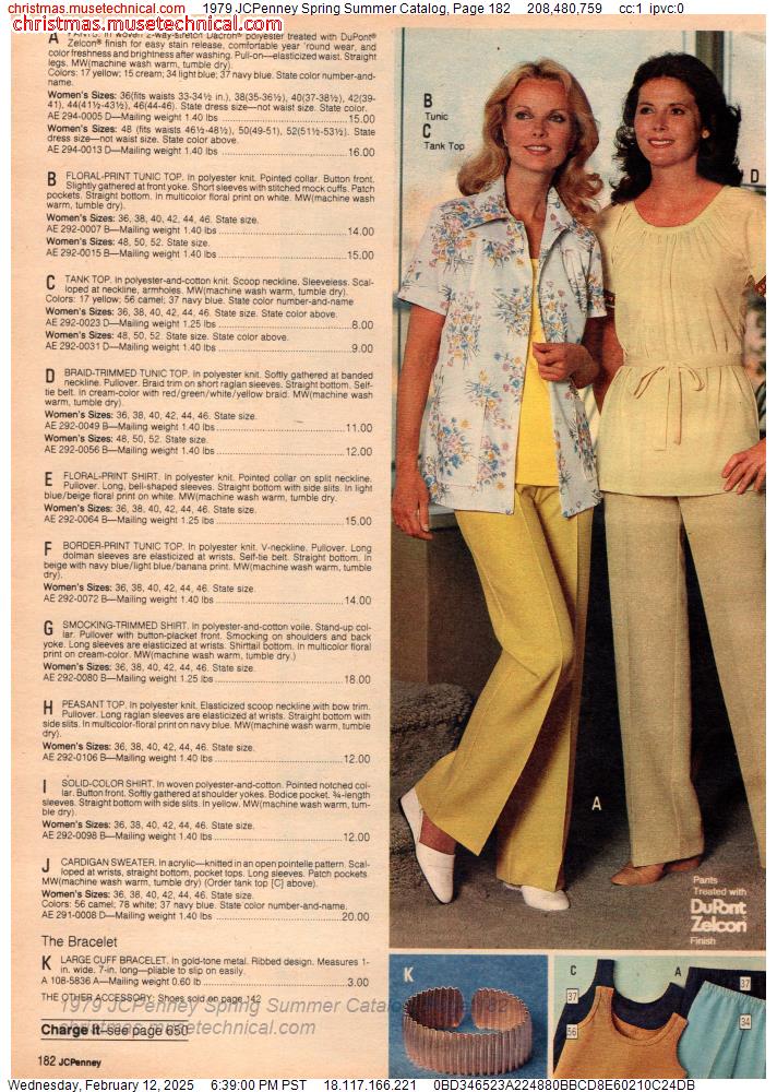 1979 JCPenney Spring Summer Catalog, Page 182