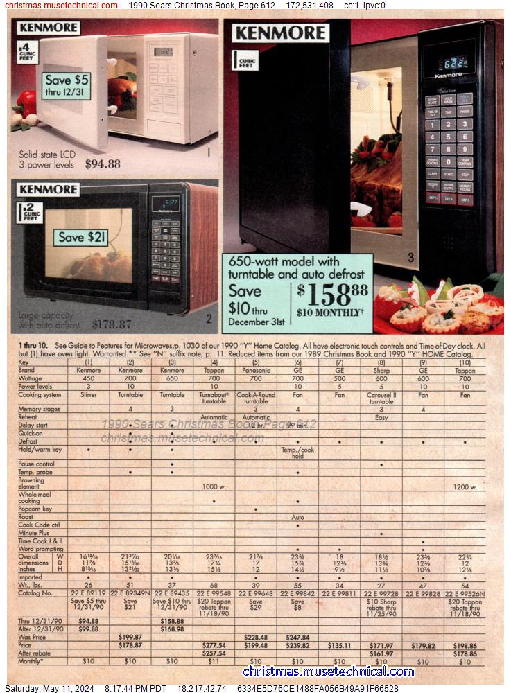 1990 Sears Christmas Book, Page 612