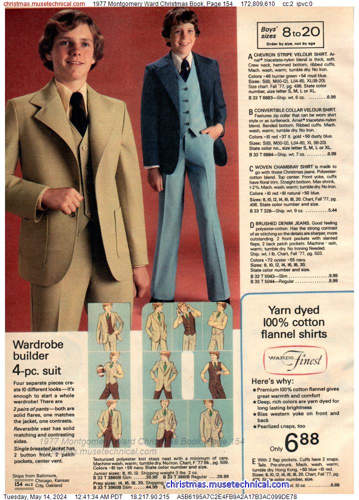1977 Montgomery Ward Christmas Book, Page 154