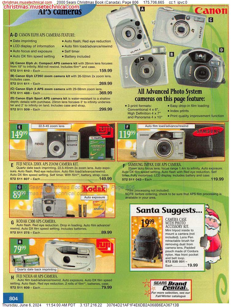 2000 Sears Christmas Book (Canada), Page 806