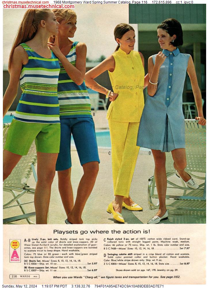 1968 Montgomery Ward Spring Summer Catalog, Page 116