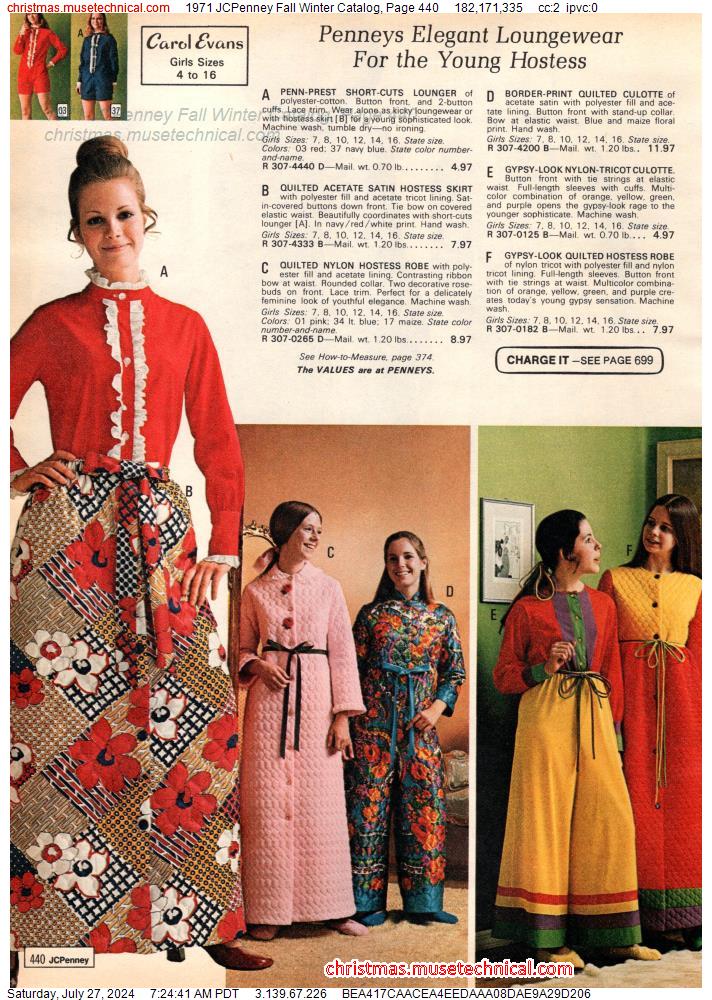 1971 JCPenney Fall Winter Catalog, Page 440