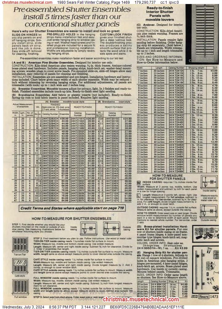 1980 Sears Fall Winter Catalog, Page 1469
