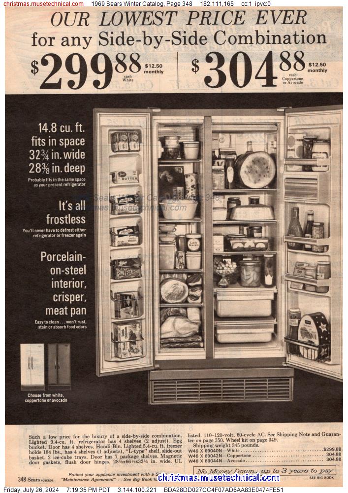 1969 Sears Winter Catalog, Page 348