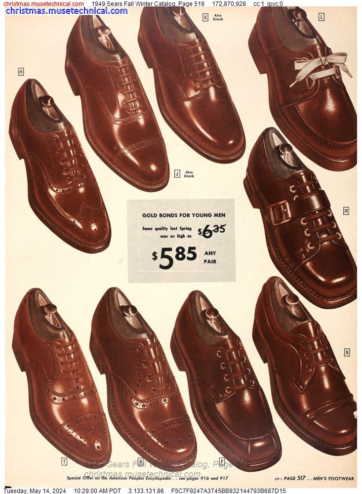 1949 Sears Fall Winter Catalog, Page 519