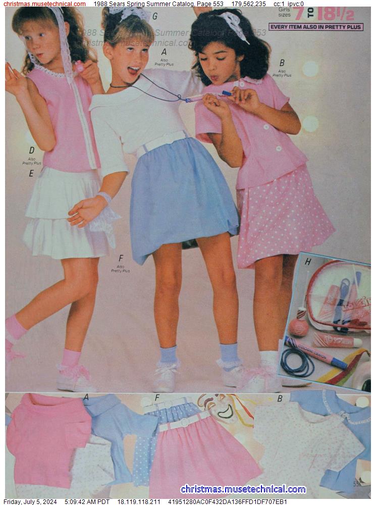 1988 Sears Spring Summer Catalog, Page 553