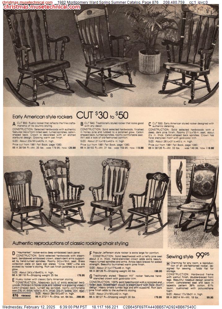 1982 Montgomery Ward Spring Summer Catalog, Page 876