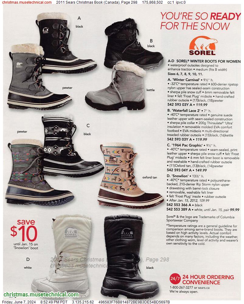 2011 Sears Christmas Book (Canada), Page 298