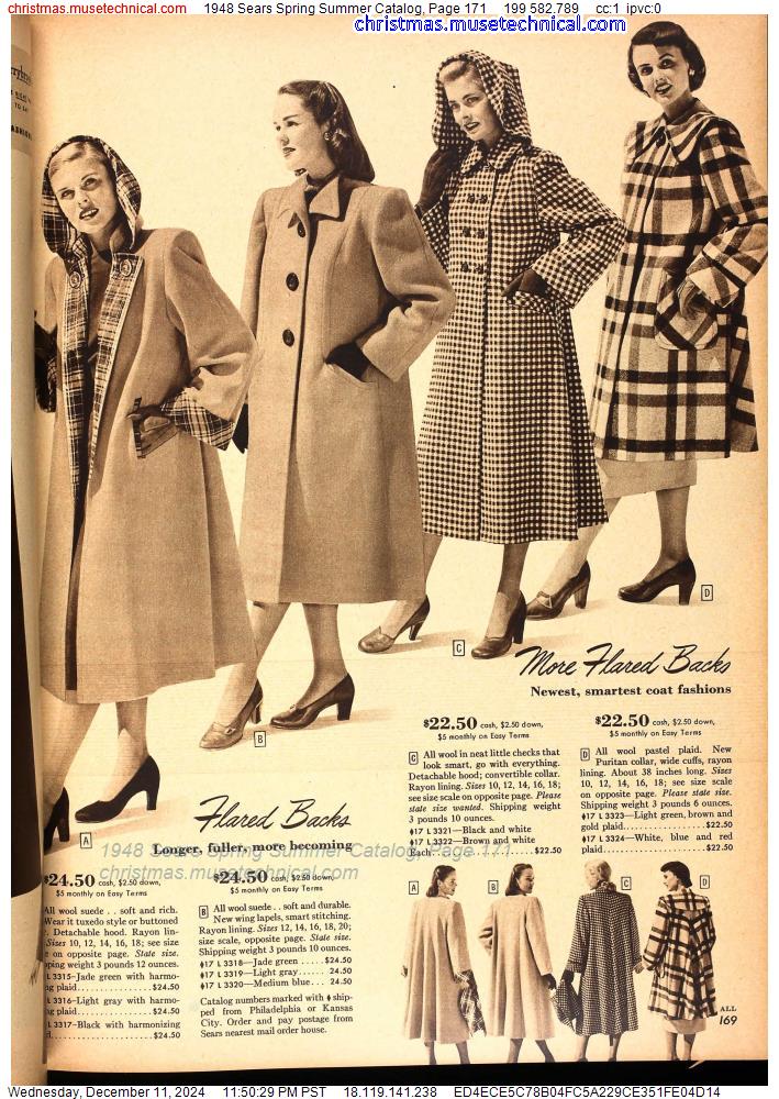 1948 Sears Spring Summer Catalog, Page 171