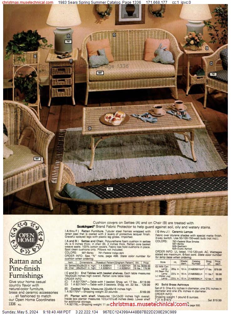 1983 Sears Spring Summer Catalog, Page 1336