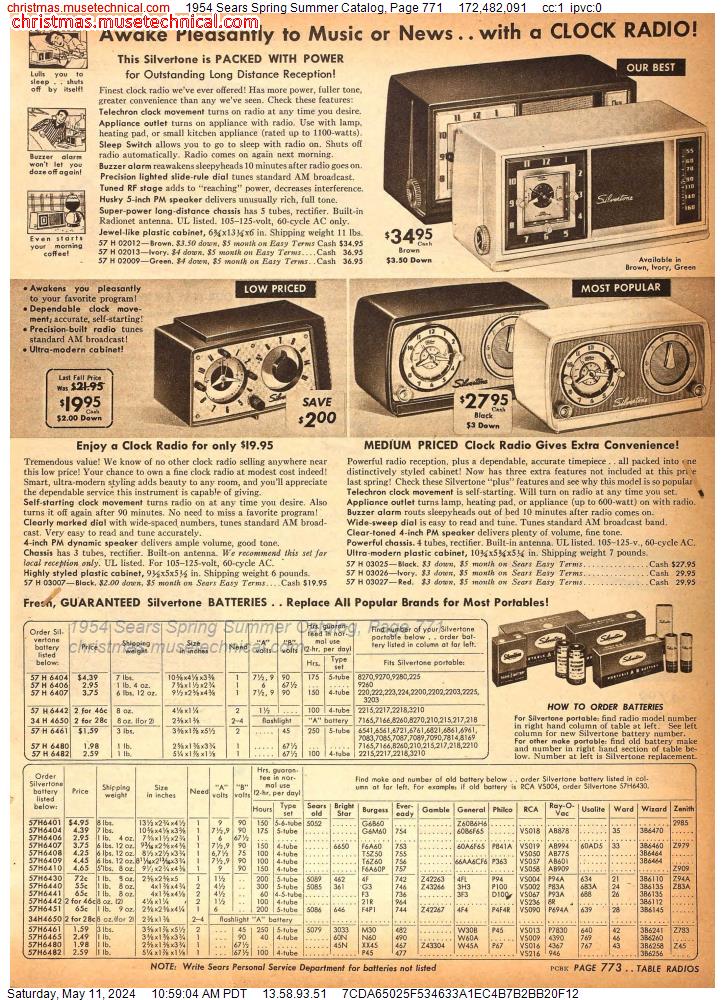 1954 Sears Spring Summer Catalog, Page 771
