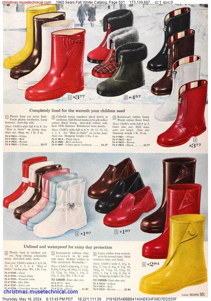 1960 Sears Fall Winter Catalog, Page 501