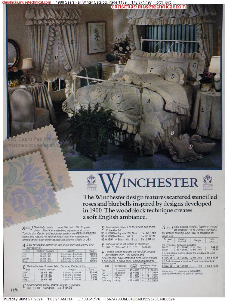 1988 Sears Fall Winter Catalog, Page 1139