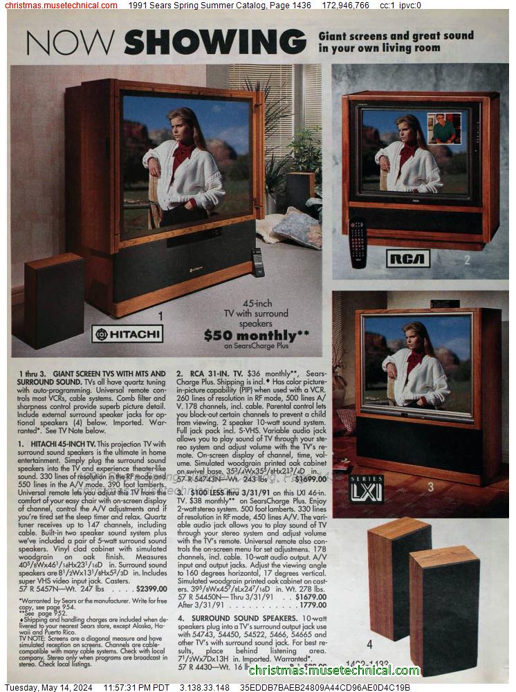 1991 Sears Spring Summer Catalog, Page 1436