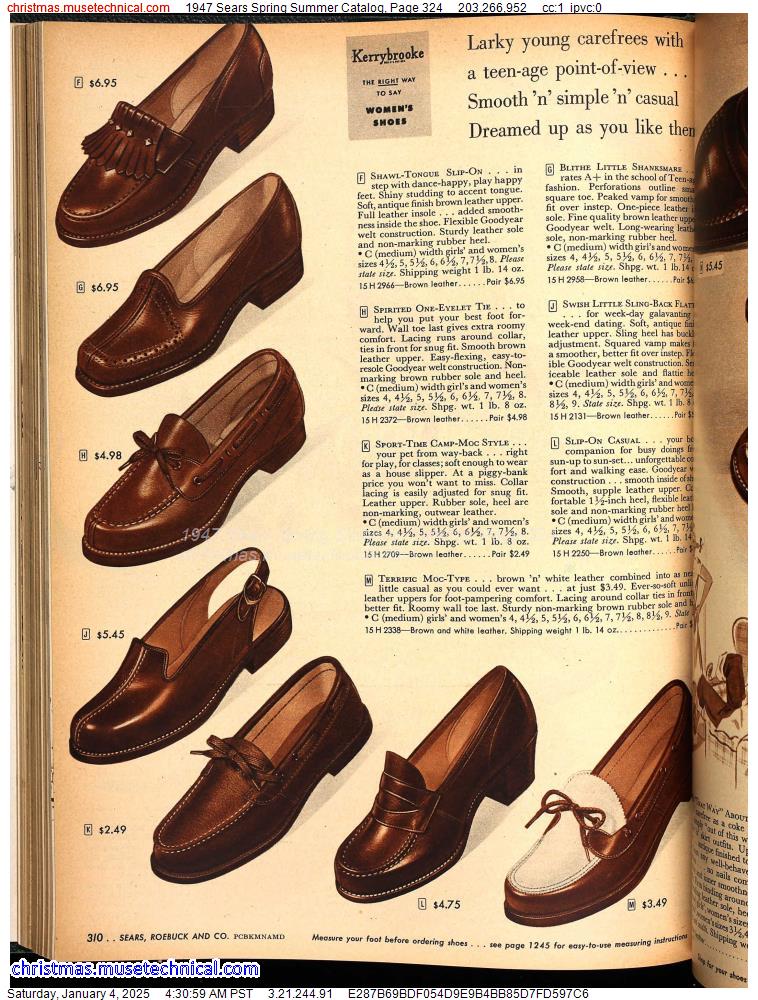 1947 Sears Spring Summer Catalog, Page 324