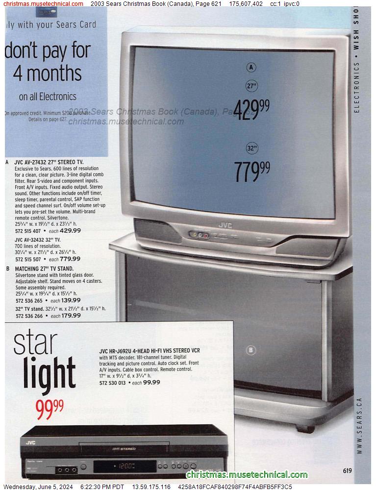 2003 Sears Christmas Book (Canada), Page 621