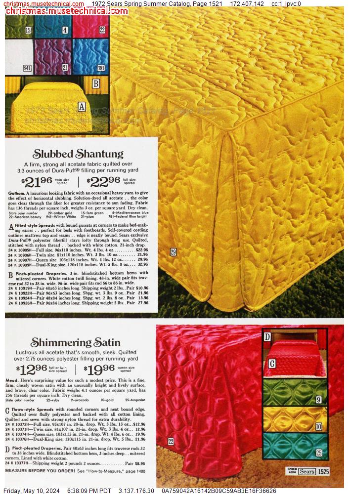 1972 Sears Spring Summer Catalog, Page 1521