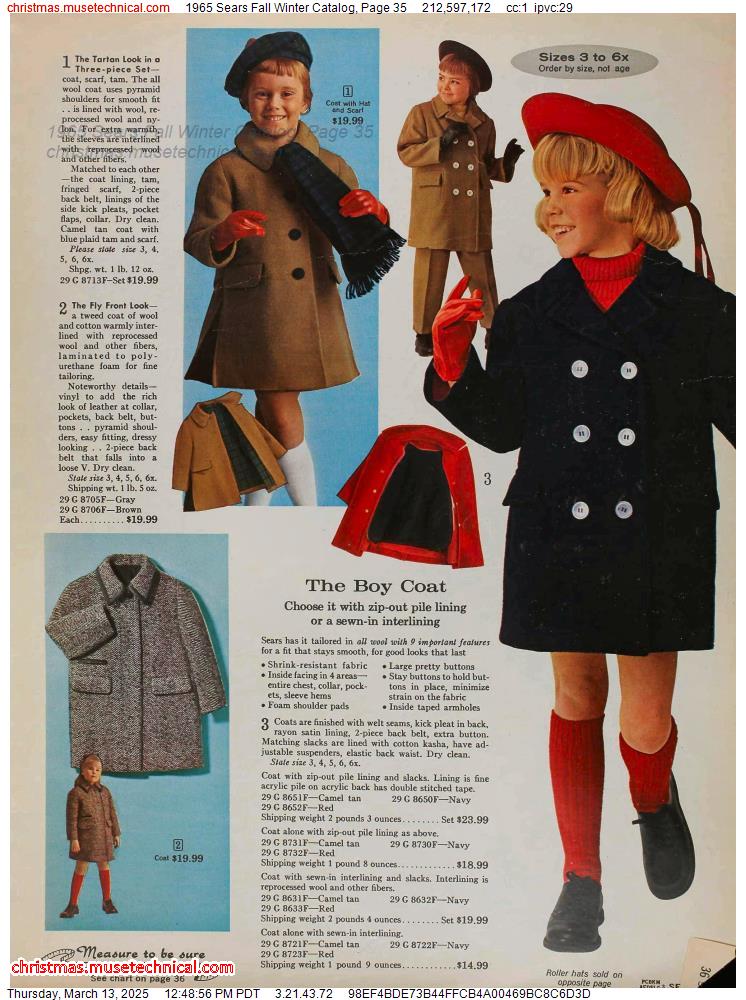 1965 Sears Fall Winter Catalog, Page 35