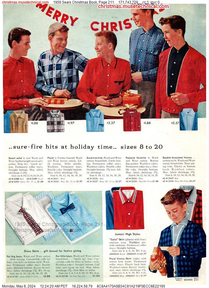 1959 Sears Christmas Book, Page 211