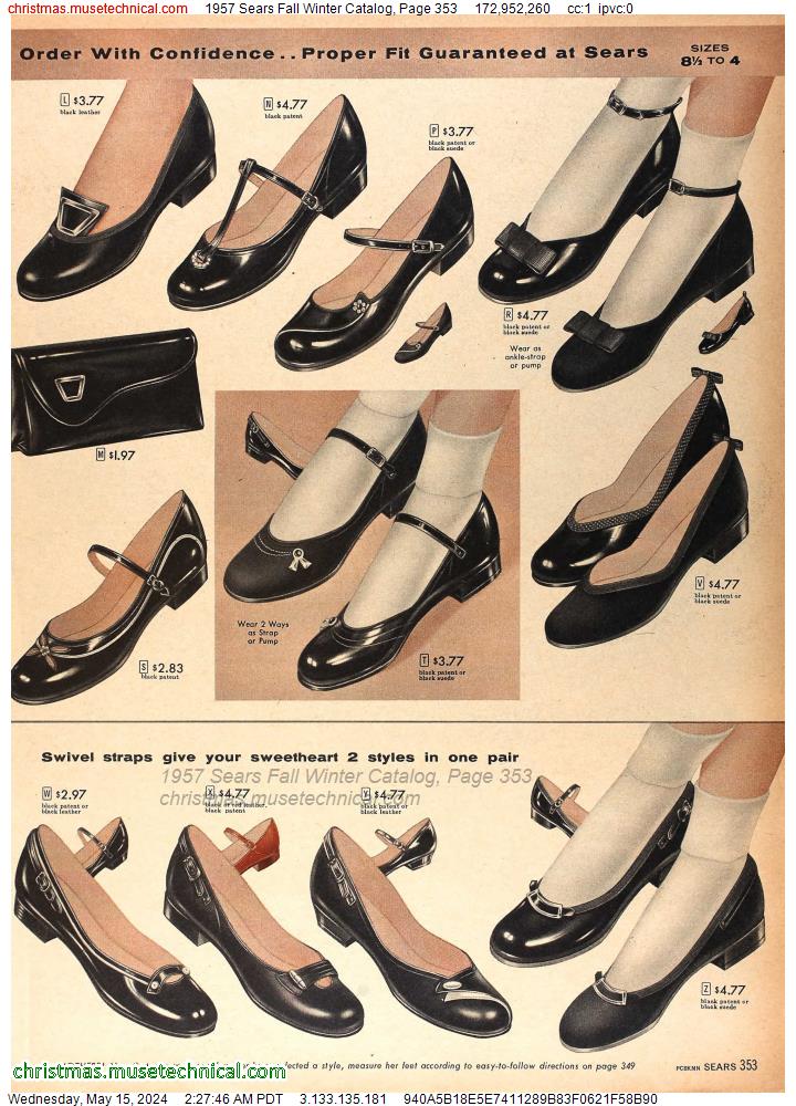 1957 Sears Fall Winter Catalog, Page 353