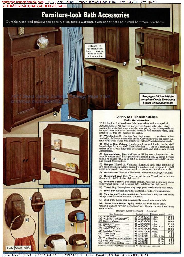 1977 Sears Spring Summer Catalog, Page 1284