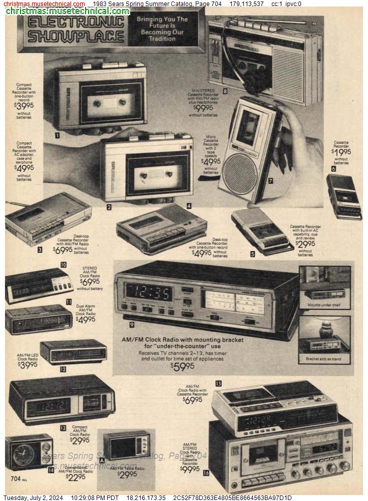 1983 Sears Spring Summer Catalog, Page 704