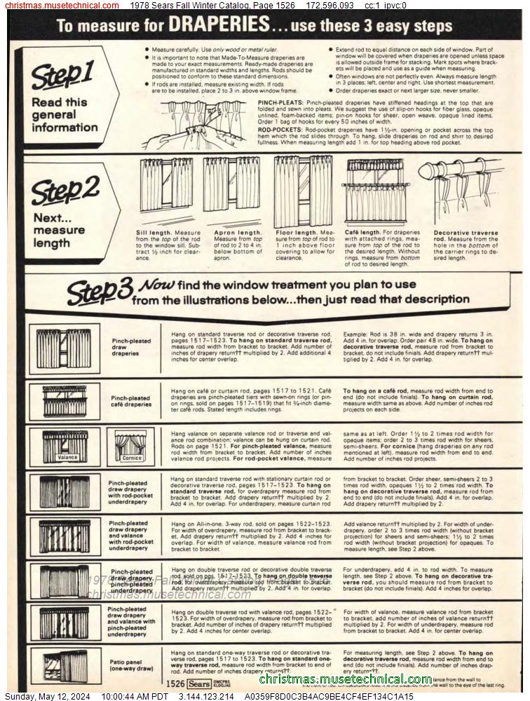 1978 Sears Fall Winter Catalog, Page 1526