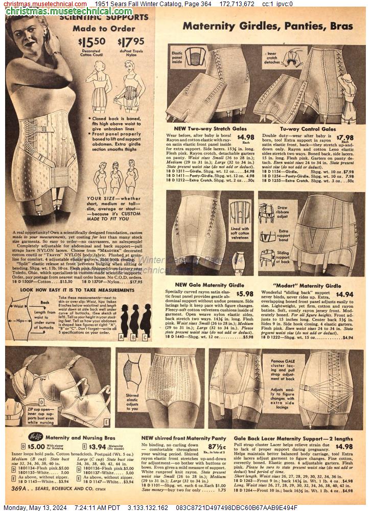 1951 Sears Fall Winter Catalog, Page 364