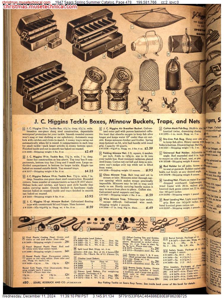 1947 Sears Spring Summer Catalog, Page 478