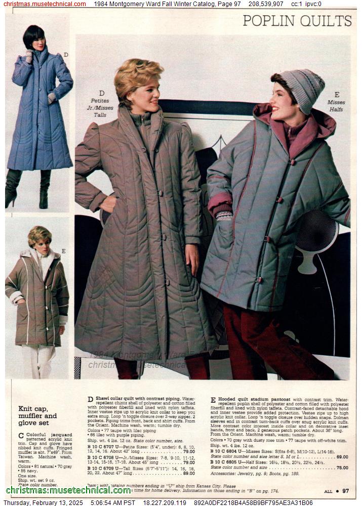 1984 Montgomery Ward Fall Winter Catalog, Page 97