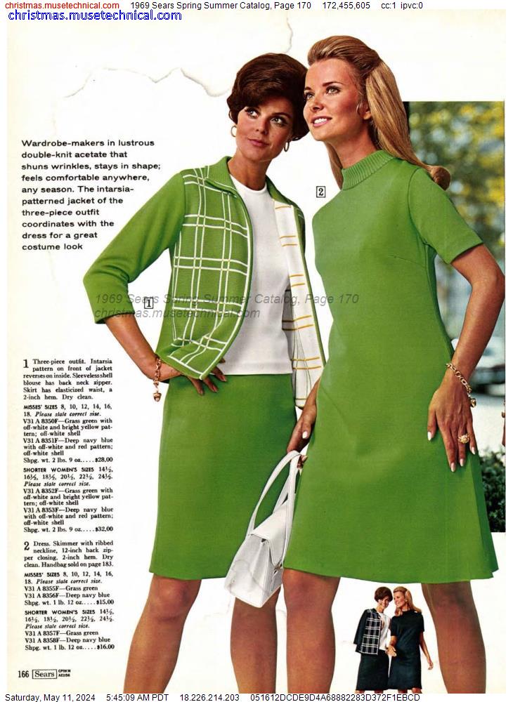 1969 Sears Spring Summer Catalog, Page 170