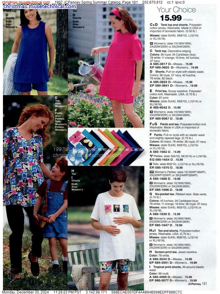 1997 JCPenney Spring Summer Catalog, Page 181