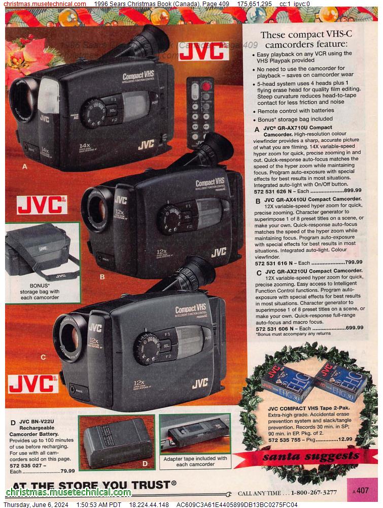 1996 Sears Christmas Book (Canada), Page 409