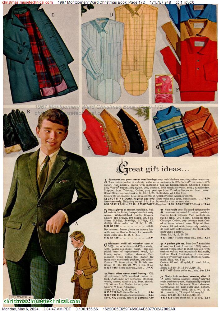1967 Montgomery Ward Christmas Book, Page 172