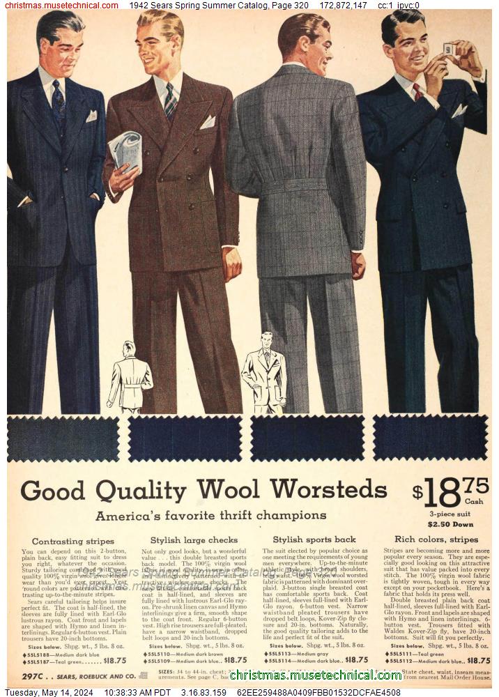 1942 Sears Spring Summer Catalog, Page 320