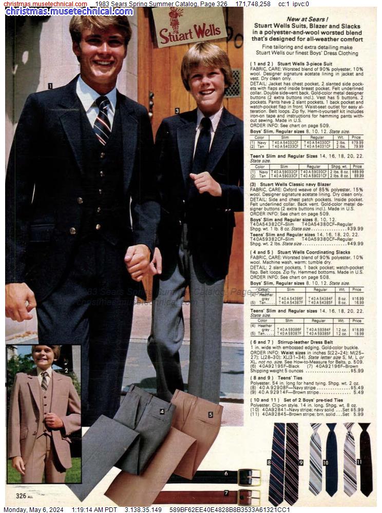 1983 Sears Spring Summer Catalog, Page 326