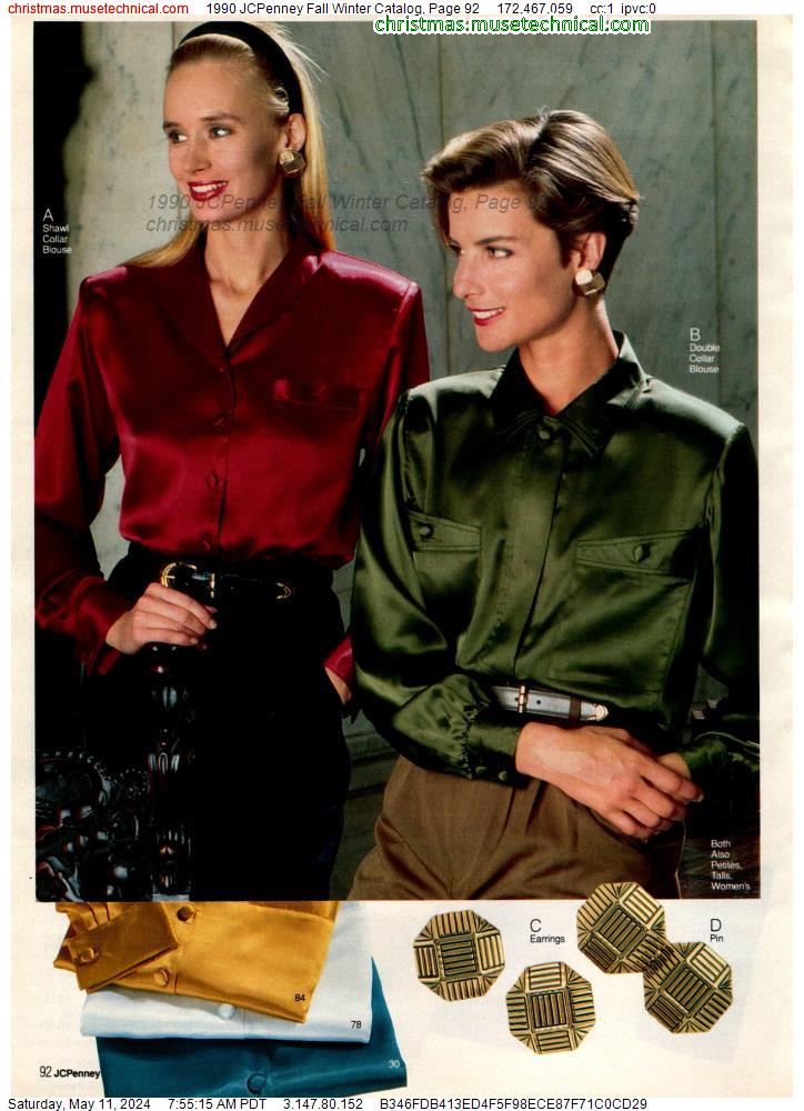 1990 JCPenney Fall Winter Catalog, Page 92