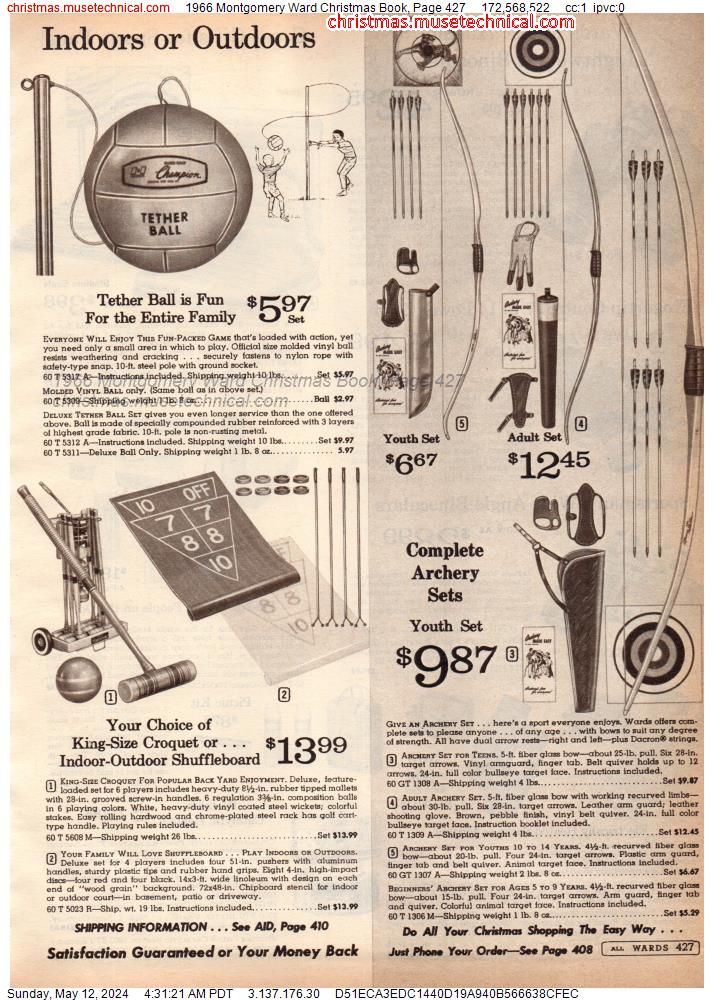 1966 Montgomery Ward Christmas Book, Page 427