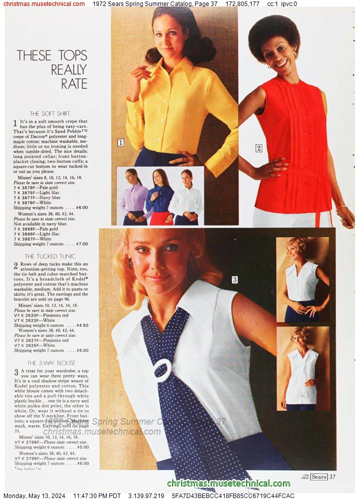 1972 Sears Spring Summer Catalog, Page 37