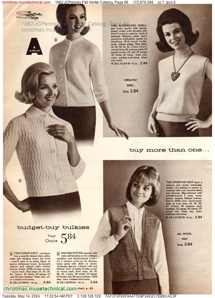 1963 JCPenney Fall Winter Catalog, Page 66 - Catalogs & Wishbooks
