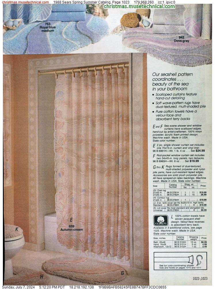 1988 Sears Spring Summer Catalog, Page 1023