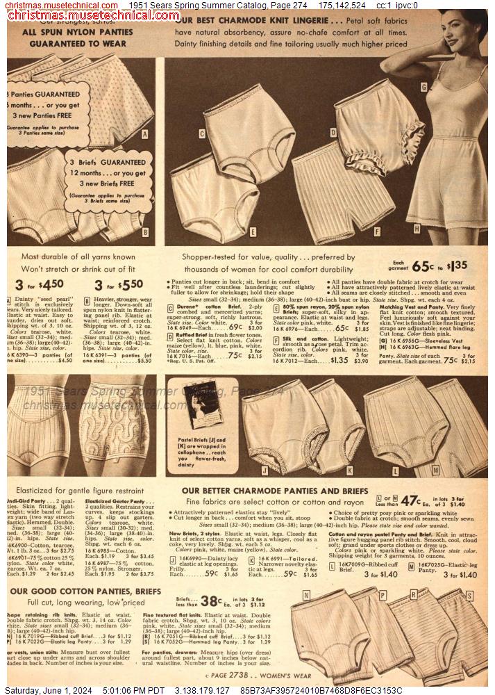 1951 Sears Spring Summer Catalog, Page 274