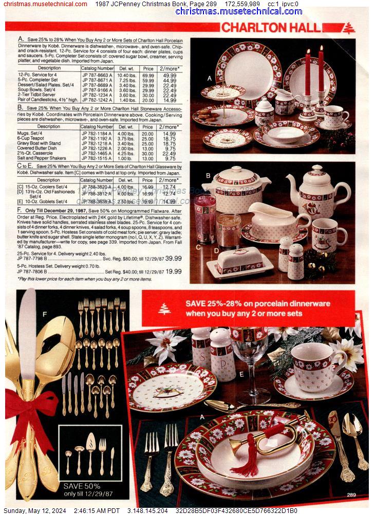 1987 JCPenney Christmas Book, Page 289